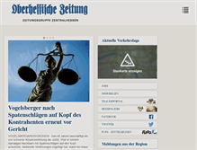 Tablet Screenshot of oberhessische-zeitung.de